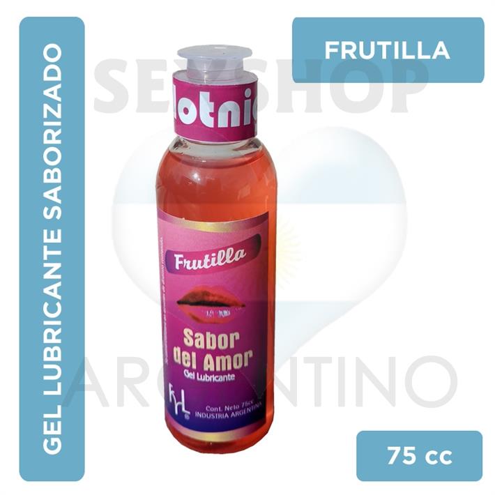 Gel sabor del amor frutilla 75cc